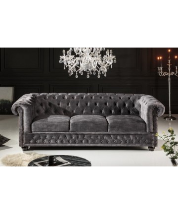 Elegancka sofa 3 osobowa Chesterfield