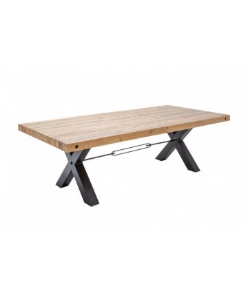Industrialny stół z litego drewna