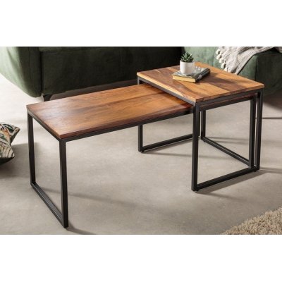 Stoliki Set Lux drewno sheesham komplet