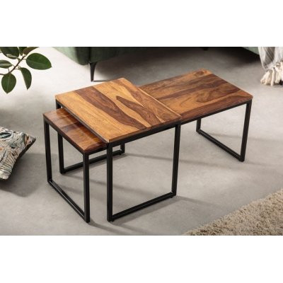 Stoliki Set Lux drewno sheesham komplet