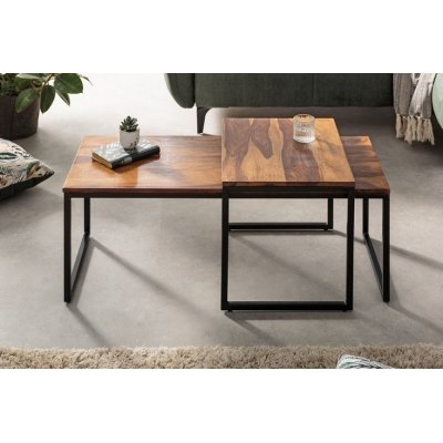 Stoliki Set Lux drewno sheesham komplet