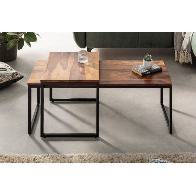 Stoliki Set Lux drewno sheesham komplet
