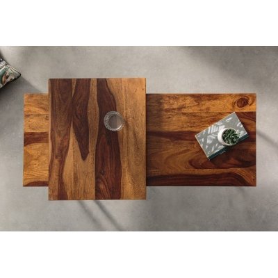 Stoliki Set Lux drewno sheesham komplet