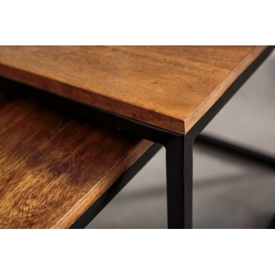 Stoliki Set Lux drewno sheesham komplet