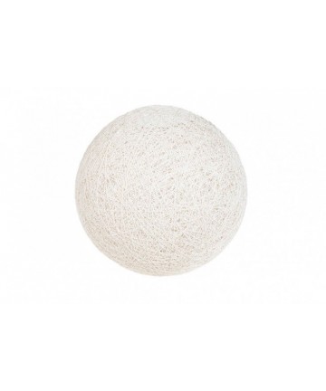 pleciona lampa cotton ball w białym kolorze 