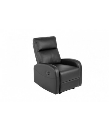 Czarny fotel relaksacyjny