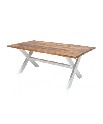 Stół Milan biały - mango X 160 cm
