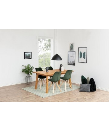 nowoczesne krzesła butelkowa zielen aksamit