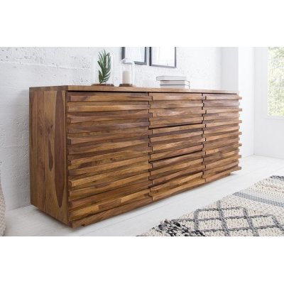 Ryflowana komoda Box sheesham