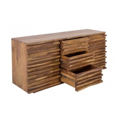 Ryflowana komoda Box sheesham