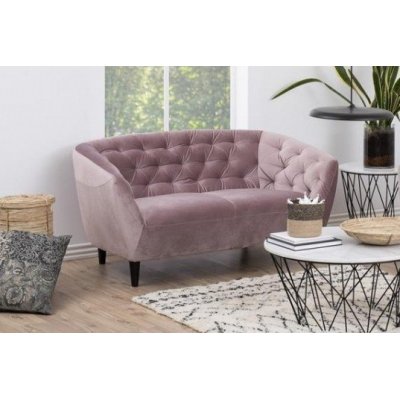 Sofa Riana 2 osobowa pudrowy róż 