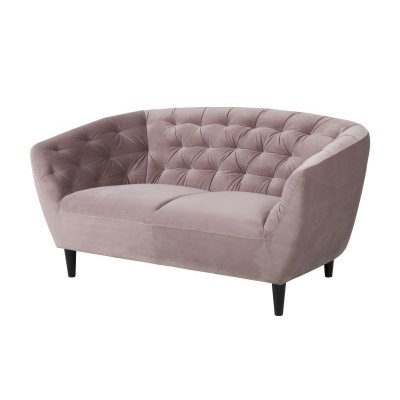 Sofa Riana 2 osobowa pudrowy róż Velvet