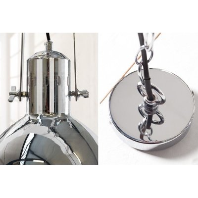Lampa wisząca Factory chromowana 40