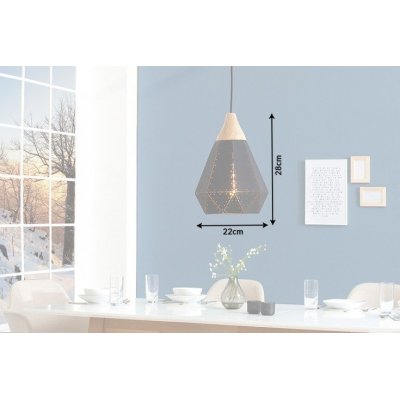 designerska lampa wisząca w skandynawskim stylu
