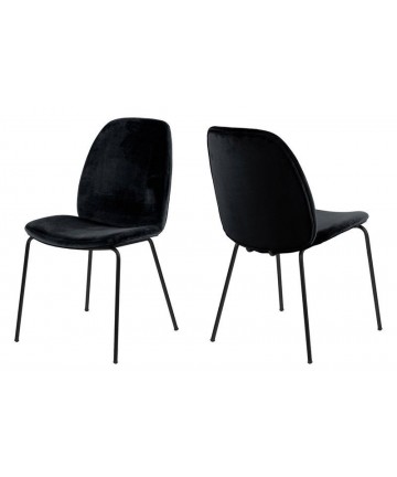 Krzesło Sonet Velvet czarne