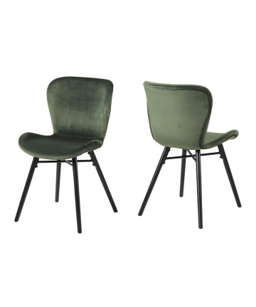 Krzesło Bati Velvet zielone