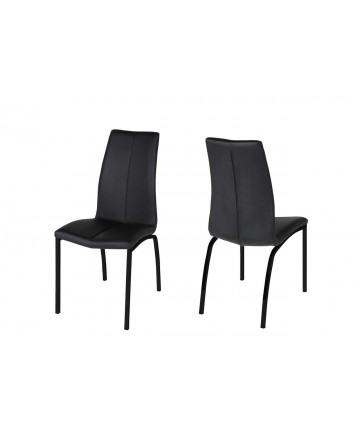 Krzesło Asa czarne nogi czarne