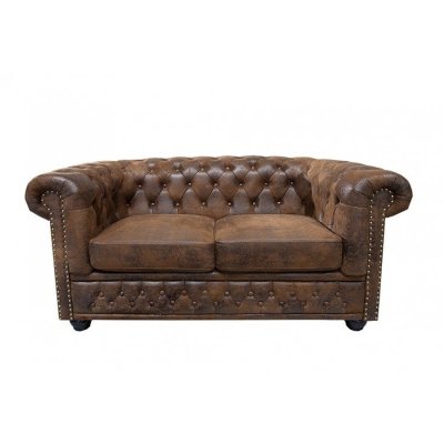 Sofa brązowa Luxury Chesterfield