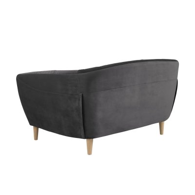 Sofa Riana 2 osobowa grafit Velvet