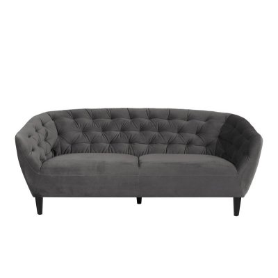 Sofa Riana 3 osobowa grafit Velvet
