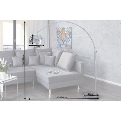 lampa big chromowana