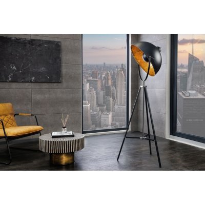 Lampa Podłogowa Atelier czarno złota 160