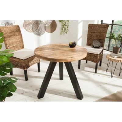Stół Multi Mango Ring 80 okrągły drewniany masywny 
