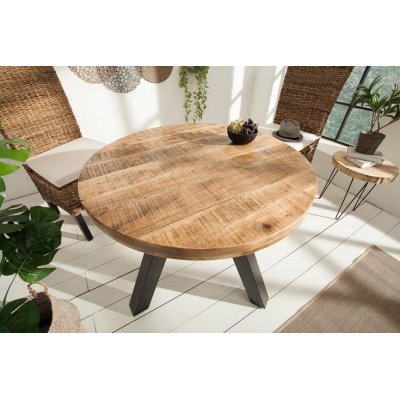 Stół Multi Mango Ring 80 okrągły drewniany masywny