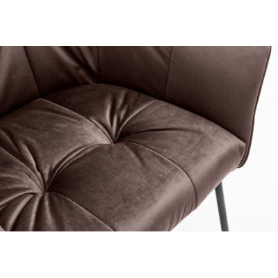 Krzesło Hector Brązowe Velvet