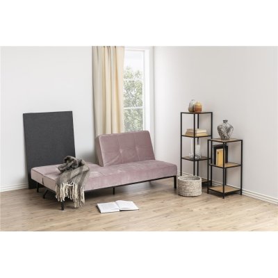 Sofa Split Velvet pudrowy róż