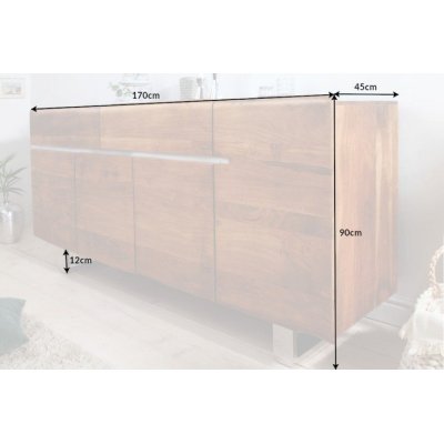 Komoda masywna Story z litego drewna 170