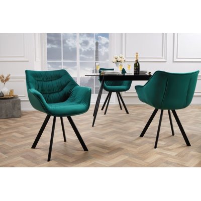 Krzesło Miami ciemnozielone Velvet