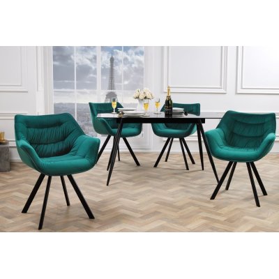 Krzesło Miami ciemnozielone Velvet