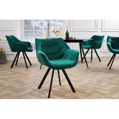 Krzesło Miami ciemnozielone Velvet