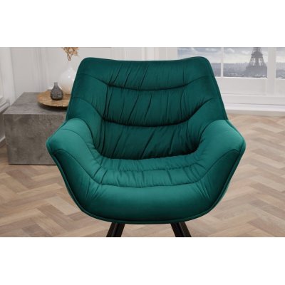 Krzesło Miami ciemnozielone Velvet