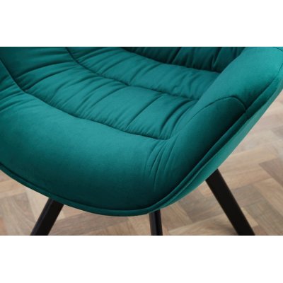 Krzesło Miami ciemnozielone Velvet