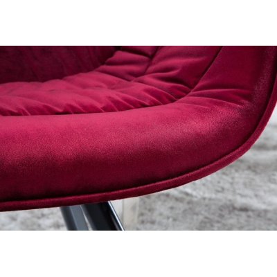 Krzesło Miami Bordowe Velvet