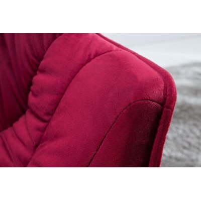 Krzesło Miami Bordowe Velvet