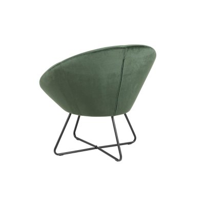 Fotel Tuba Velvet butelkowa zieleń