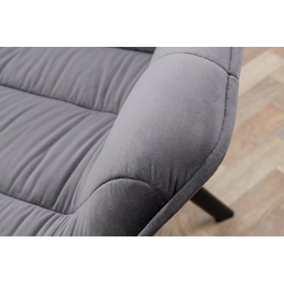 Krzesło Miami Szare Velvet
