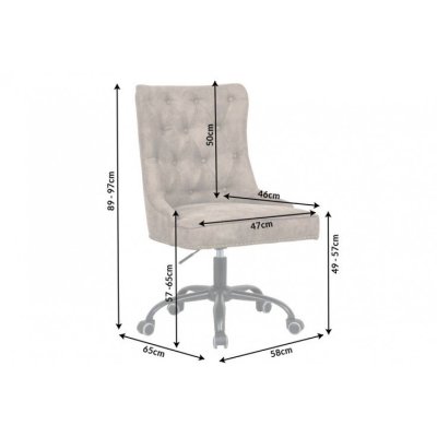designerski brązowy fotel biurowy do biurka