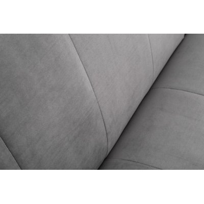 nowoczesna sofa w szarym kolorze wykonana z aksamitnej tkaniny