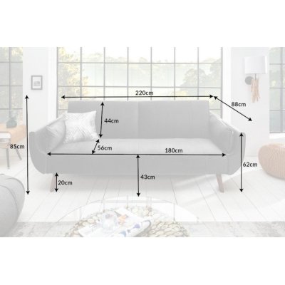 nowoczesna sofa w szarym kolorze wykonana z aksamitnej tkaniny