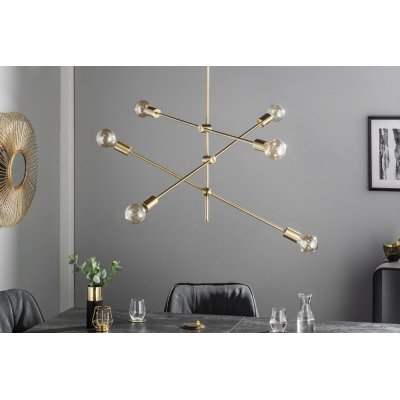 Lampa War wisząca złota